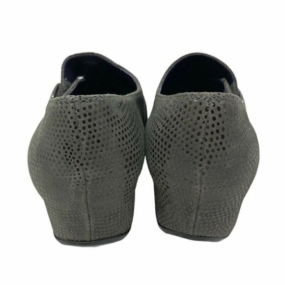 Vaneli Monk Strap Wedge Heels Shoes Gray 7 WW - Picture 6 of 9